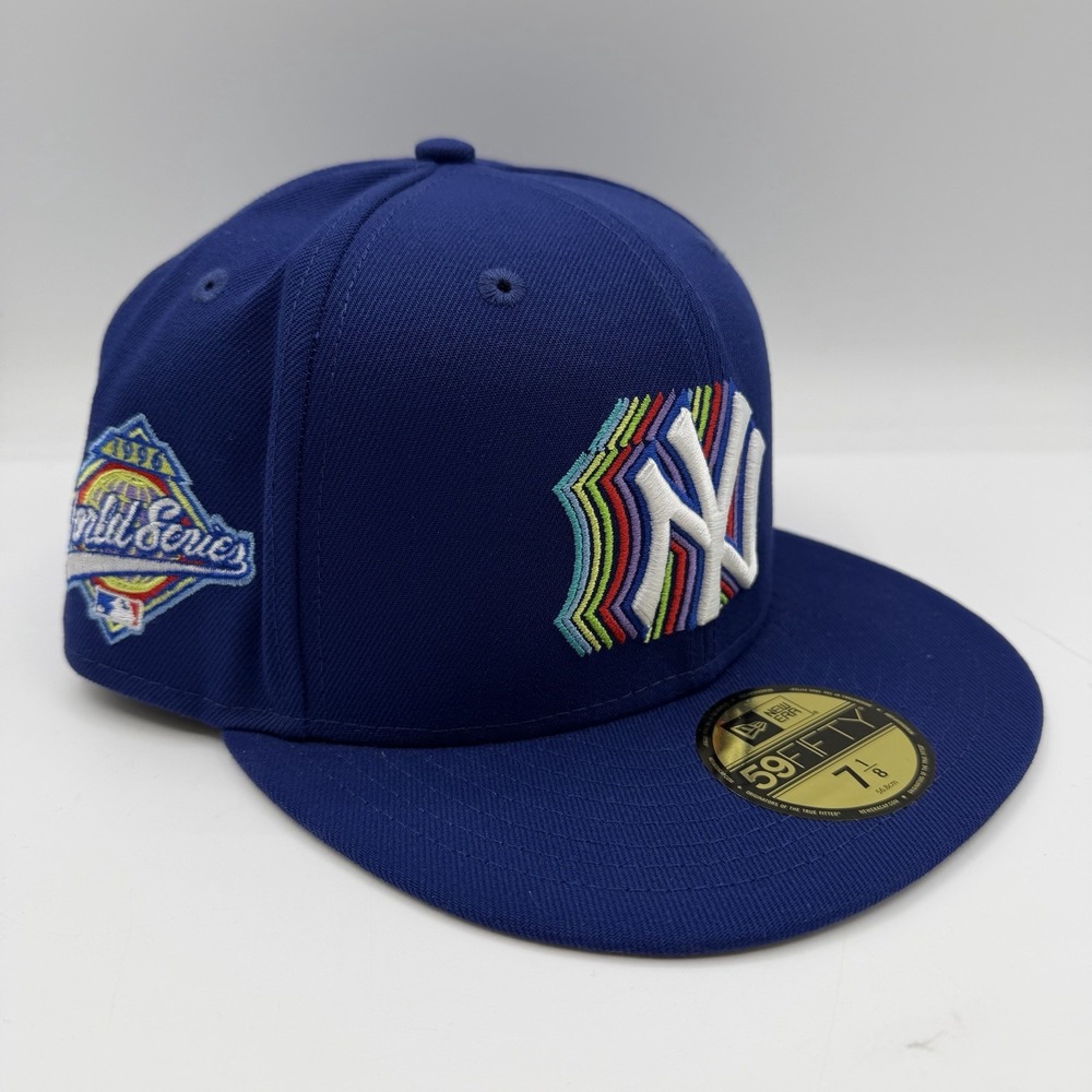 New Era 59Fifty New York Yankees Hat Cap 7 1/8 Blue 1996 World Series Fitted MLB